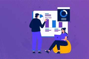 Team members analyzing performance data and visual charts, representing modern performance evaluation.