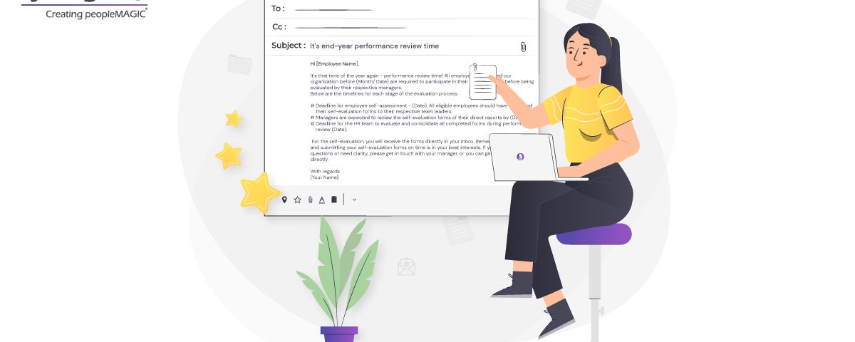 Ten useful Year-End Performance Review Email Templates 