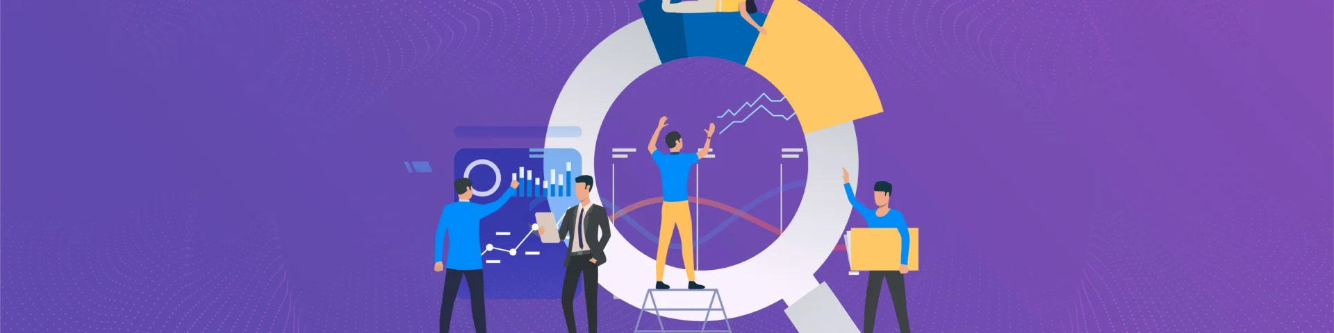 Corporate team aligning strategy and workplace culture for better business execution