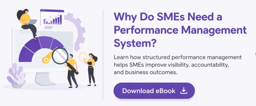 CTA image inviting readers to download Ebook on why SMEs need a performance management system