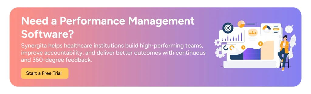 Performance management software for healthcare institutions with continuous and 360-degree feedback.