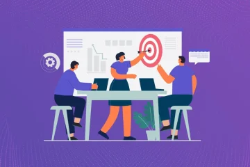 Banner image illustrating managers showing ways to align employee and business goals