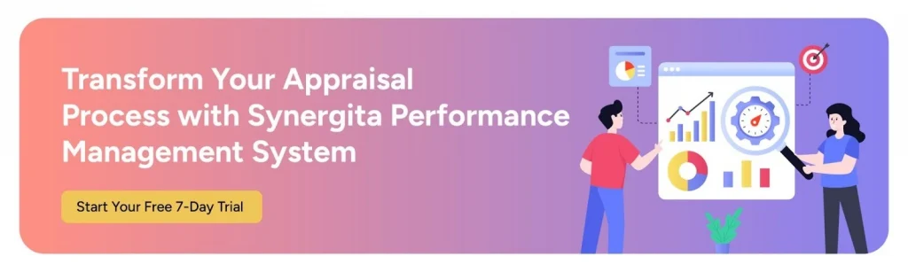 CTA image askingto experience the synergita performance management system