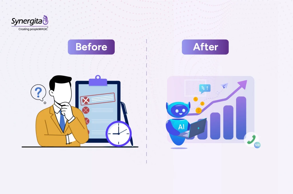 Traditional performance evaluation versus modern AI-driven appraisal with key insights.