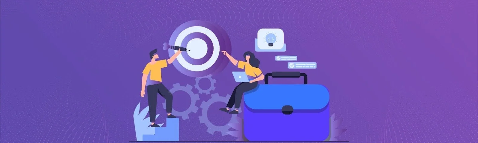 Two-professionals-discussing-how-OKRs-help-in-aligning-goals-and-contributing-to-business-success