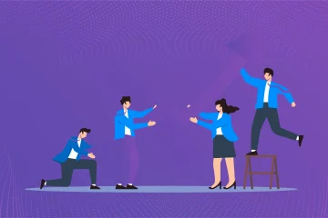 Cross-functional-teams-collaborating-to-overcome-OKR-implementation-challenges-scaled.