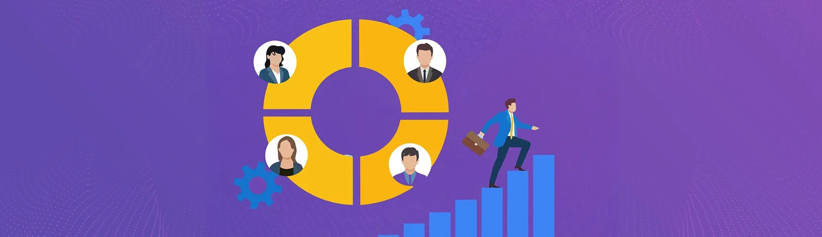 Banner image illustrating customer success OKRs improving retention and revenue performance