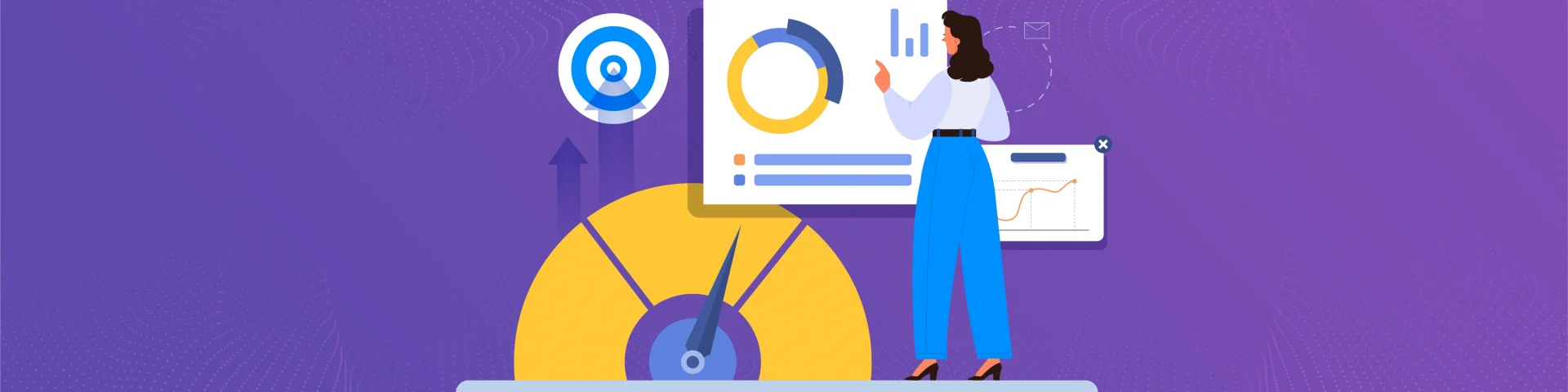 A business owner analyzing the benefits of using performance management system