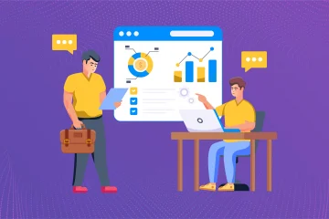 Manager and team member discussing OKR tracking techniques