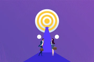 Managers discussing the difference between goals and objectives