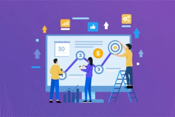 Banner image showing enterprise teams using OKR software to align goals, monitor progress, and improve performance.