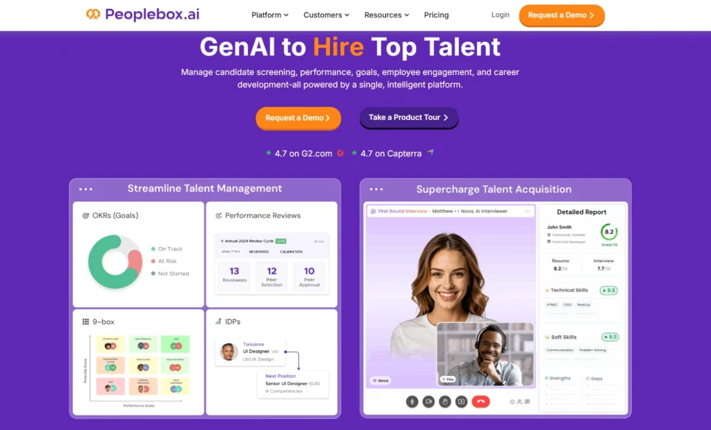 Peoplebox AI home page