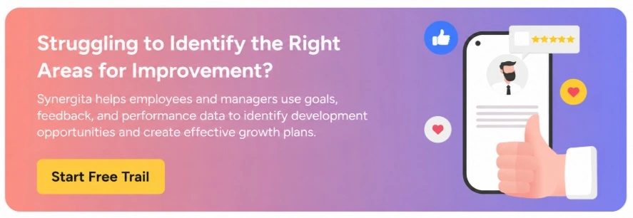 Synergita software for identifying employee development areas and improving performance.