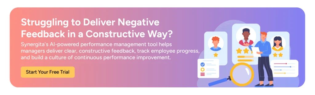 CTA banner promoting Synergita performance management software