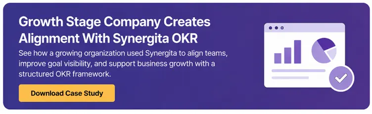 Synergita OKR case study banner