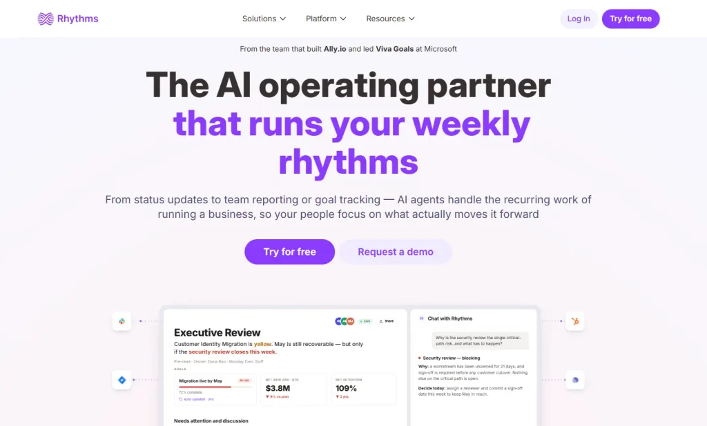 Rhythms homepage