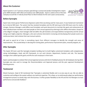 Aspire Systems Case Study