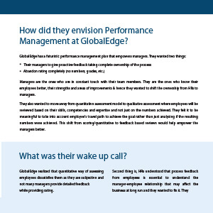 Transforming Employee Performance Management at Global Edge Case Study
