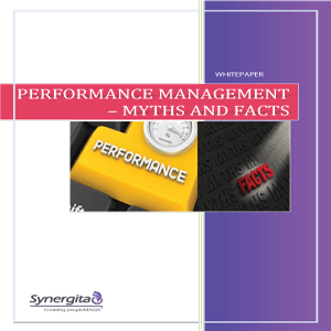 Performance Management - Myths and Facts Whitepaper