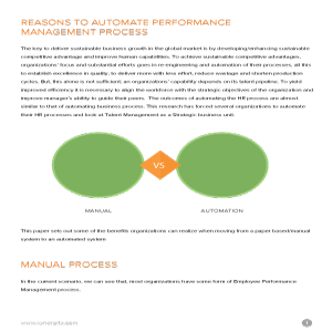 Reasons to Automate Performance Management Process Whitepaper
